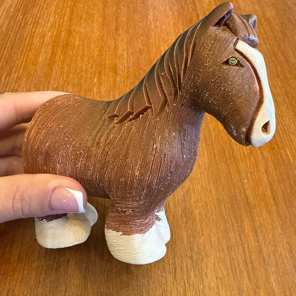 VTG Artesania Rinconada Clydesdale Horse Ceramic HandCrafted - Picture 2 of 8